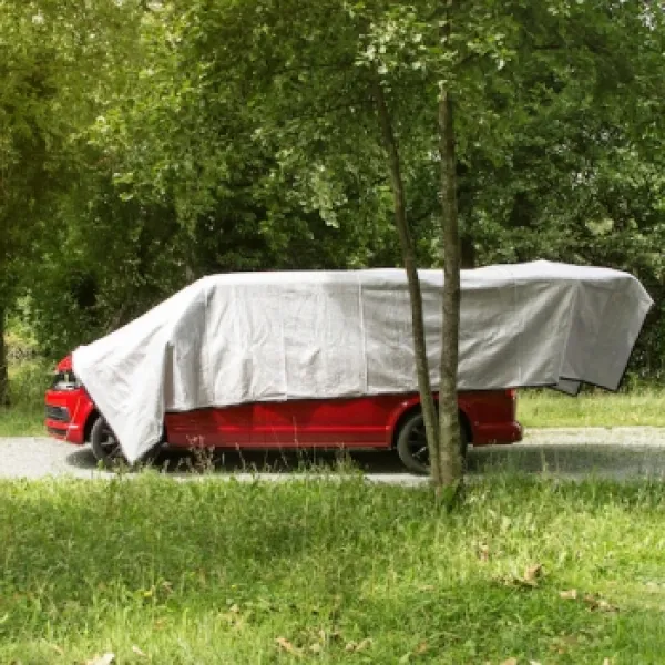 Sonnenschutz Schattennetz Hitzeschutz Alunet® 4x6 m Größe XL für Vans, Bullis, Wohnmobile etc.