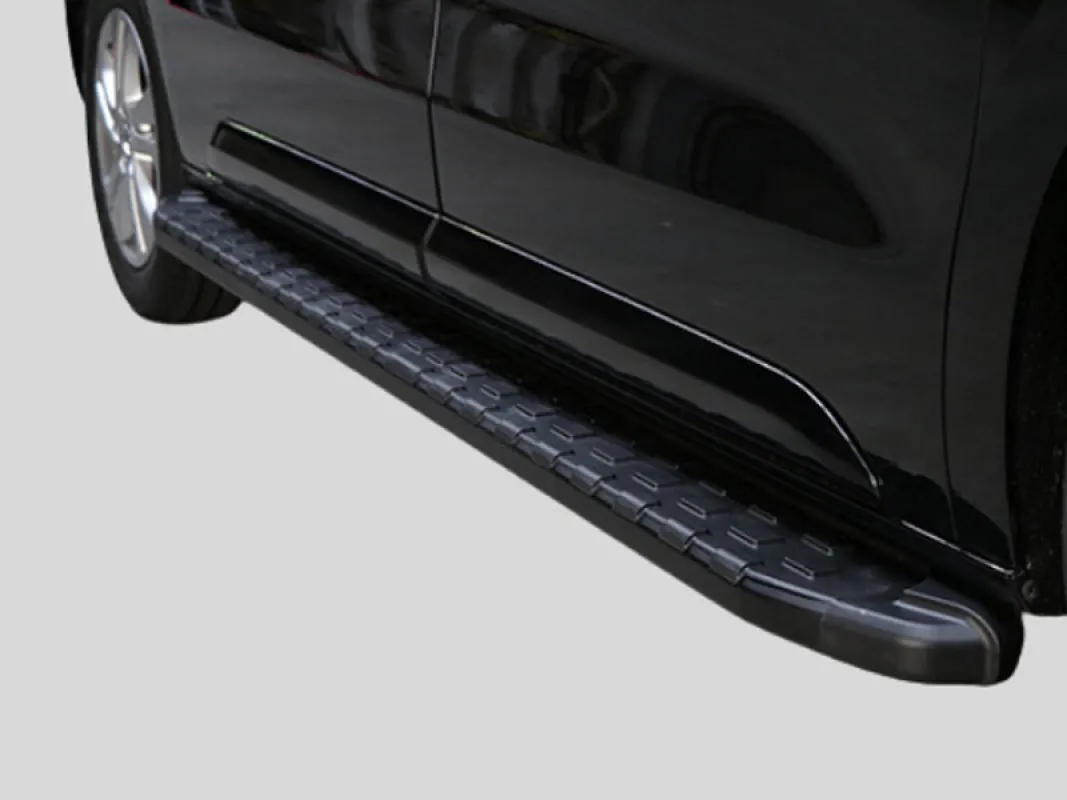 Trittbretter Alu/ABS schwarz passend für Ford Transit Custom ab 2012 u.  2018 L1