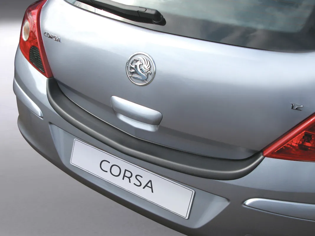für (3-Türer) schwarz passend D Corsa Opel ABS Ladekantenschutz