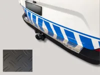 BSB Ladekantenschutz passend für Ford Transit Custom II (V710) ab 2023 Alu Riffel schwarz eloxiert