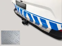 BSB Ladekantenschutz passend für Ford Transit Custom II (V710) ab 2023 Alu Riffel silber eloxiert